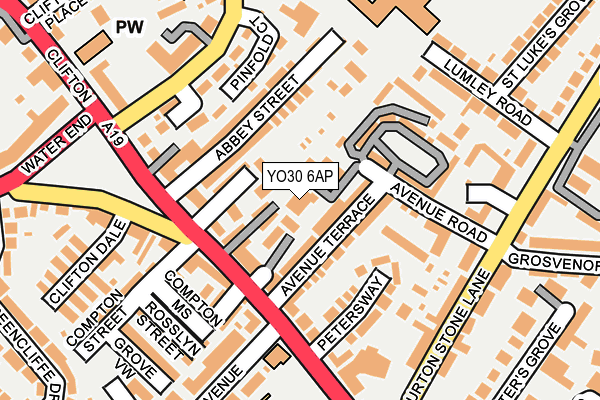 YO30 6AP map - OS OpenMap – Local (Ordnance Survey)