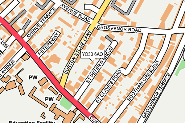 YO30 6AQ map - OS OpenMap – Local (Ordnance Survey)