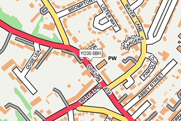 YO30 6BH map - OS OpenMap – Local (Ordnance Survey)