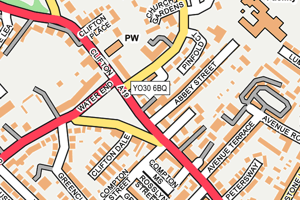 YO30 6BQ map - OS OpenMap – Local (Ordnance Survey)