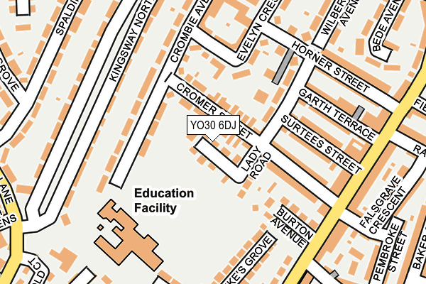 Map of YORK BUILDING SERVICES LIMITED at local scale