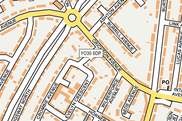 YO30 6DP map - OS OpenMap – Local (Ordnance Survey)