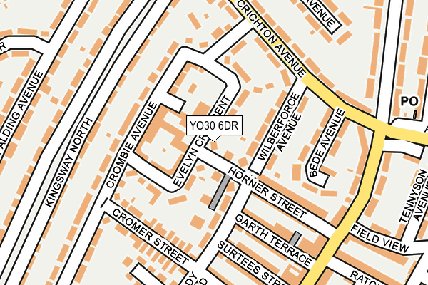 YO30 6DR map - OS OpenMap – Local (Ordnance Survey)