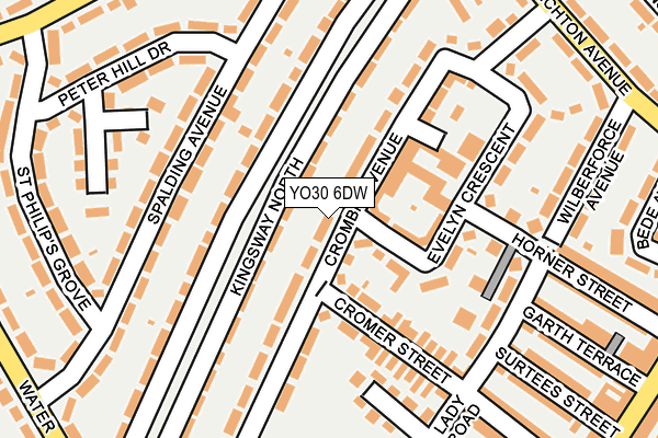 YO30 6DW map - OS OpenMap – Local (Ordnance Survey)