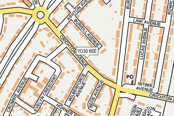 YO30 6EE map - OS OpenMap – Local (Ordnance Survey)