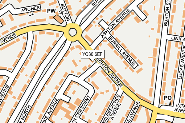 YO30 6EF map - OS OpenMap – Local (Ordnance Survey)