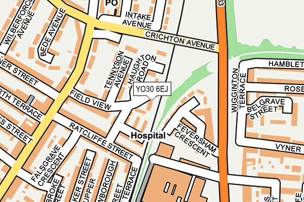 YO30 6EJ map - OS OpenMap – Local (Ordnance Survey)