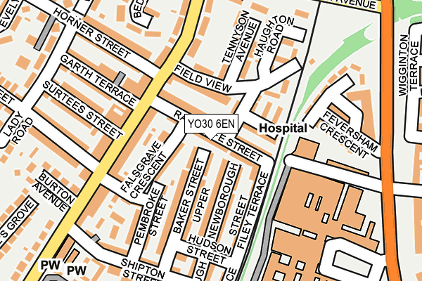 YO30 6EN map - OS OpenMap – Local (Ordnance Survey)