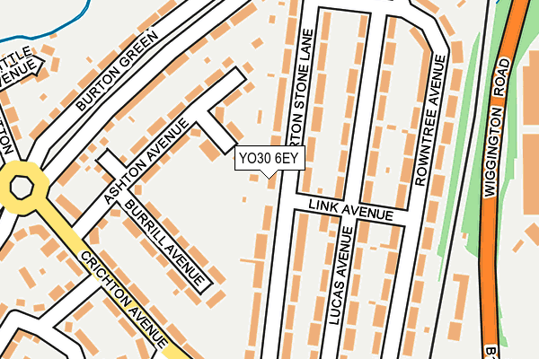 YO30 6EY map - OS OpenMap – Local (Ordnance Survey)