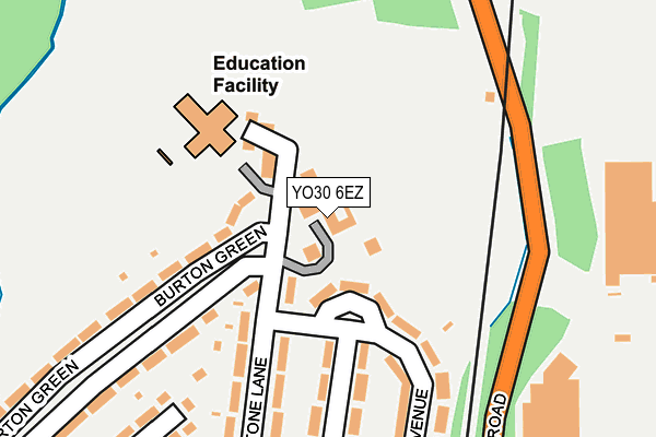 YO30 6EZ map - OS OpenMap – Local (Ordnance Survey)