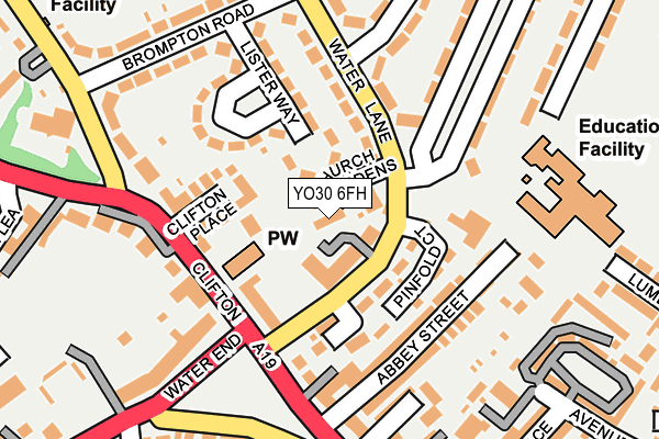 YO30 6FH map - OS OpenMap – Local (Ordnance Survey)