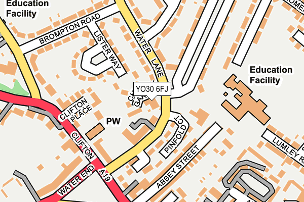 YO30 6FJ map - OS OpenMap – Local (Ordnance Survey)