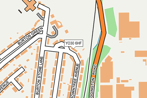 YO30 6HF map - OS OpenMap – Local (Ordnance Survey)