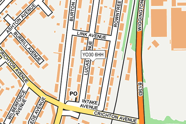 YO30 6HH map - OS OpenMap – Local (Ordnance Survey)