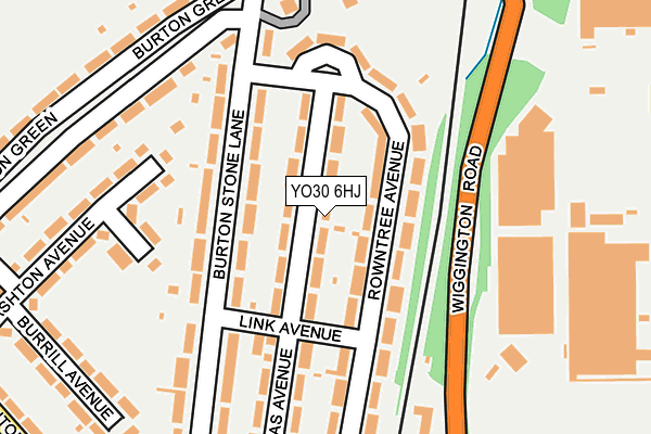 YO30 6HJ map - OS OpenMap – Local (Ordnance Survey)