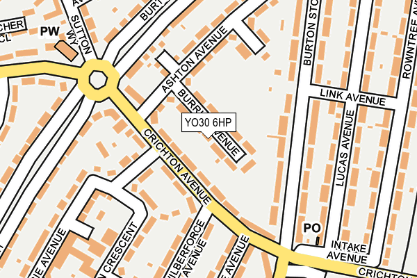 YO30 6HP map - OS OpenMap – Local (Ordnance Survey)