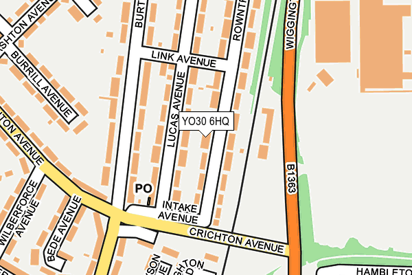 YO30 6HQ map - OS OpenMap – Local (Ordnance Survey)