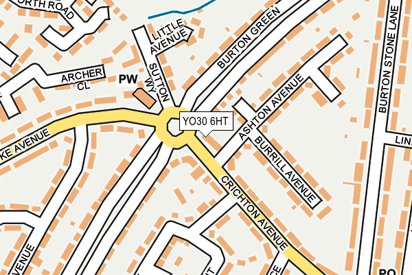 YO30 6HT map - OS OpenMap – Local (Ordnance Survey)