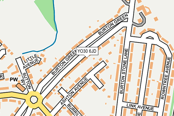 YO30 6JD map - OS OpenMap – Local (Ordnance Survey)