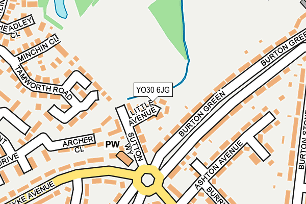 YO30 6JG map - OS OpenMap – Local (Ordnance Survey)