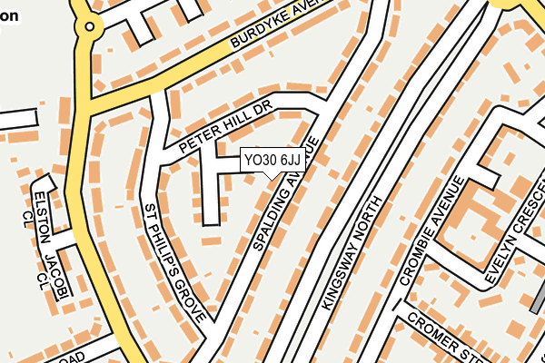 YO30 6JJ map - OS OpenMap – Local (Ordnance Survey)