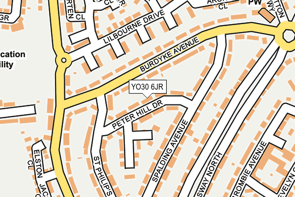 YO30 6JR map - OS OpenMap – Local (Ordnance Survey)