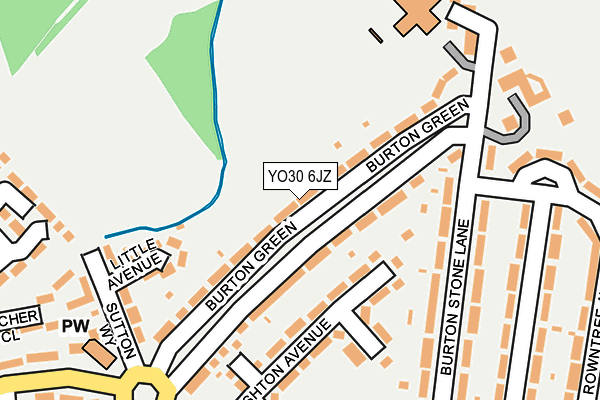 YO30 6JZ map - OS OpenMap – Local (Ordnance Survey)