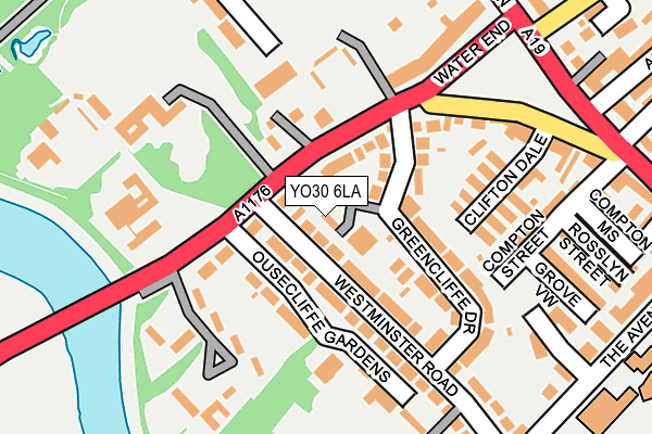YO30 6LA map - OS OpenMap – Local (Ordnance Survey)