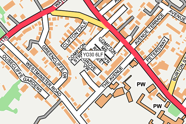 YO30 6LF map - OS OpenMap – Local (Ordnance Survey)