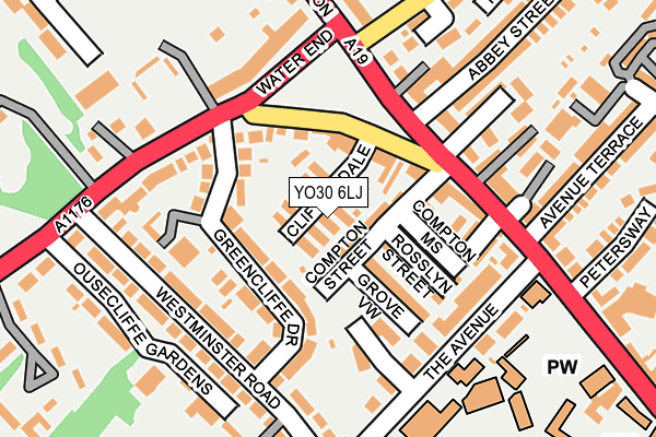 YO30 6LJ map - OS OpenMap – Local (Ordnance Survey)