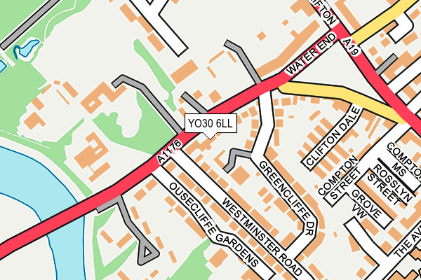 YO30 6LL map - OS OpenMap – Local (Ordnance Survey)
