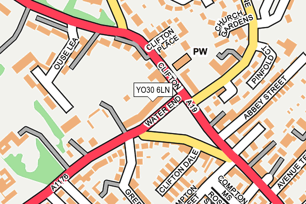 YO30 6LN map - OS OpenMap – Local (Ordnance Survey)