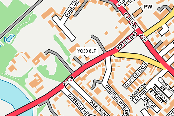 YO30 6LP map - OS OpenMap – Local (Ordnance Survey)