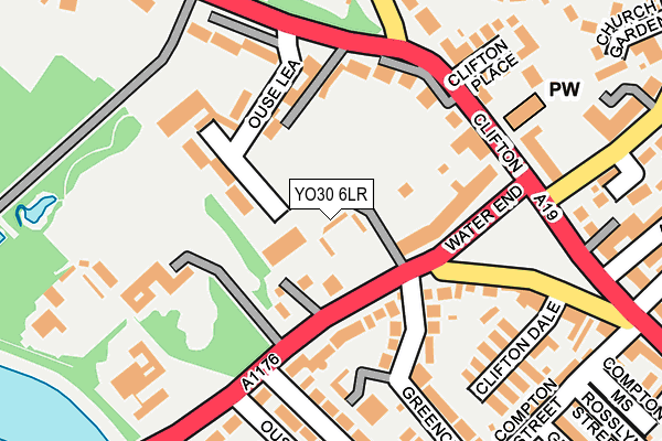 YO30 6LR map - OS OpenMap – Local (Ordnance Survey)