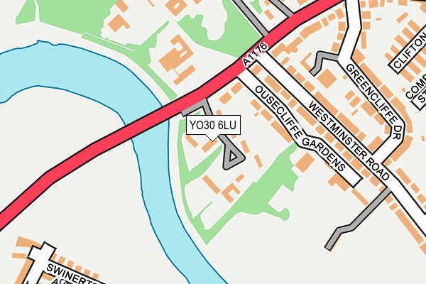 YO30 6LU map - OS OpenMap – Local (Ordnance Survey)