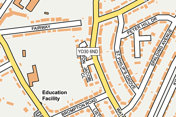 YO30 6ND map - OS OpenMap – Local (Ordnance Survey)