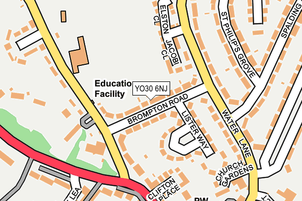YO30 6NJ map - OS OpenMap – Local (Ordnance Survey)