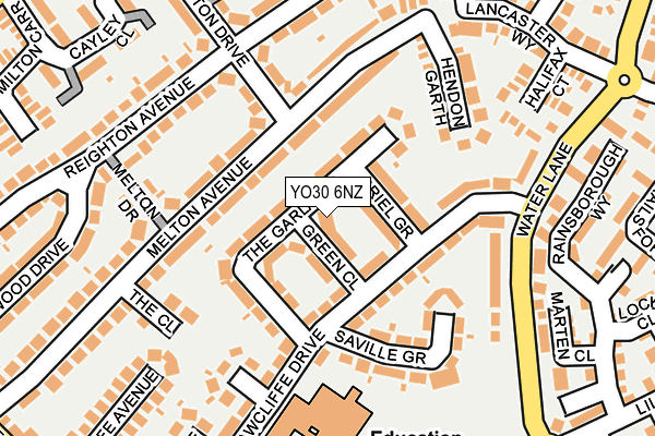 YO30 6NZ map - OS OpenMap – Local (Ordnance Survey)