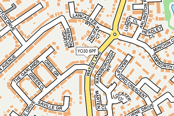 YO30 6PF map - OS OpenMap – Local (Ordnance Survey)