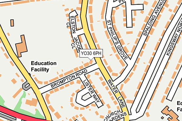 YO30 6PH map - OS OpenMap – Local (Ordnance Survey)