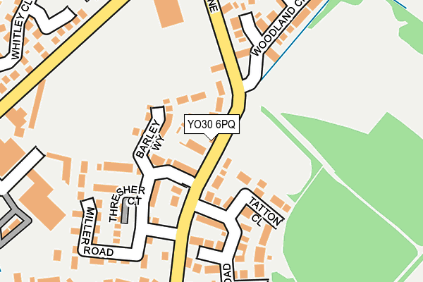 YO30 6PQ map - OS OpenMap – Local (Ordnance Survey)