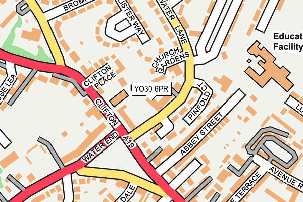 YO30 6PR map - OS OpenMap – Local (Ordnance Survey)
