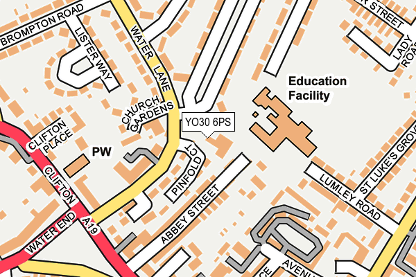 YO30 6PS map - OS OpenMap – Local (Ordnance Survey)