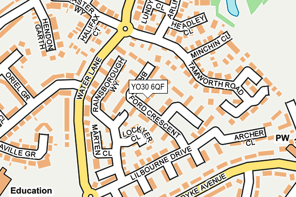 YO30 6QF map - OS OpenMap – Local (Ordnance Survey)