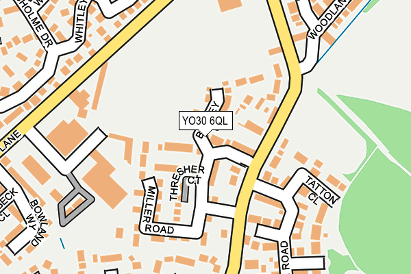 YO30 6QL map - OS OpenMap – Local (Ordnance Survey)