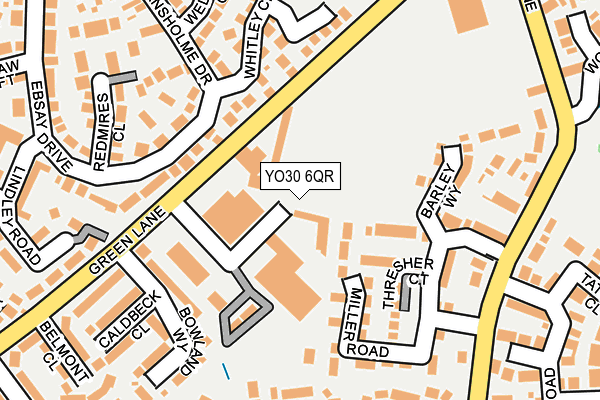 YO30 6QR map - OS OpenMap – Local (Ordnance Survey)