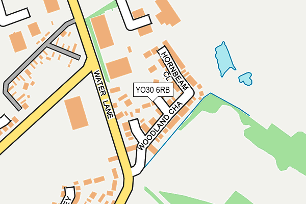 YO30 6RB map - OS OpenMap – Local (Ordnance Survey)