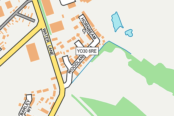 YO30 6RE map - OS OpenMap – Local (Ordnance Survey)