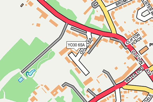 YO30 6SA map - OS OpenMap – Local (Ordnance Survey)