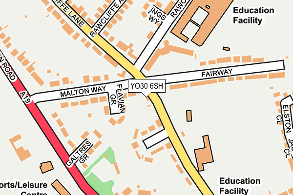 YO30 6SH map - OS OpenMap – Local (Ordnance Survey)